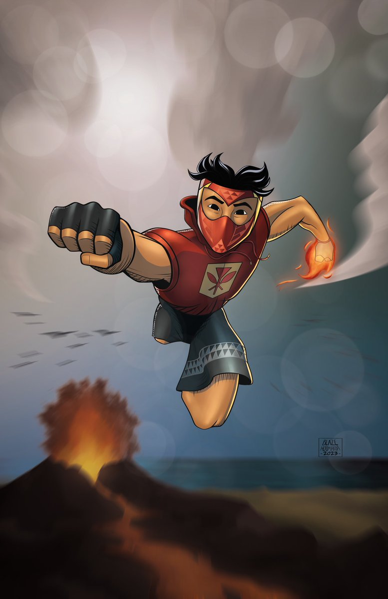hoomakoa's tweet photo. The artist variant cover for #OneSunComics issue 1. 
“DAWN” and “DUSK”
Pencils and inks by me, colors by Oz The Artist. 
#indiecomics #hawaiiancomics https://t.co/iNBrWSUToc