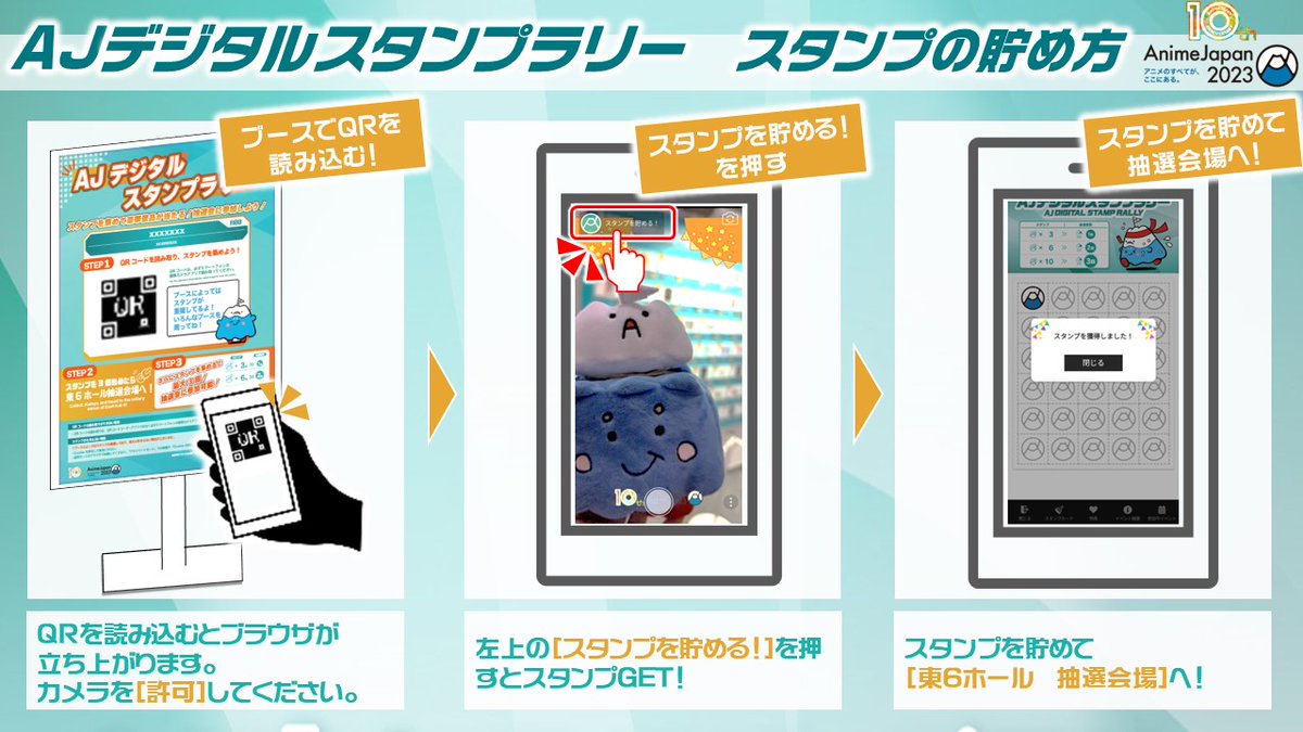 AJ2023 東京ビッグサイトにて絶賛開催中！🎉 🎡AJデジタルスタンプ