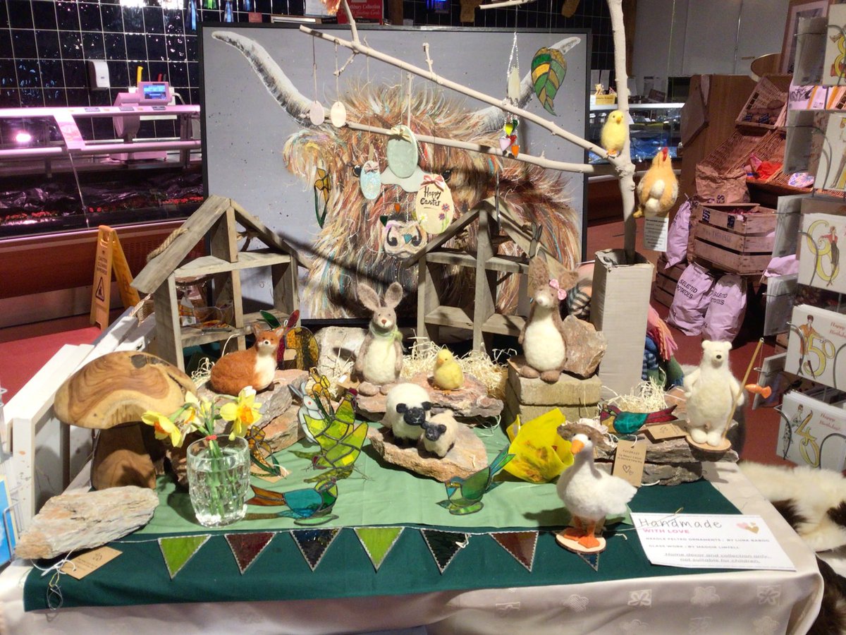 This is Bobby’s Easter project - very talented member of staff - all hand made, please support her. Next project - The Coronation!! Watch this space