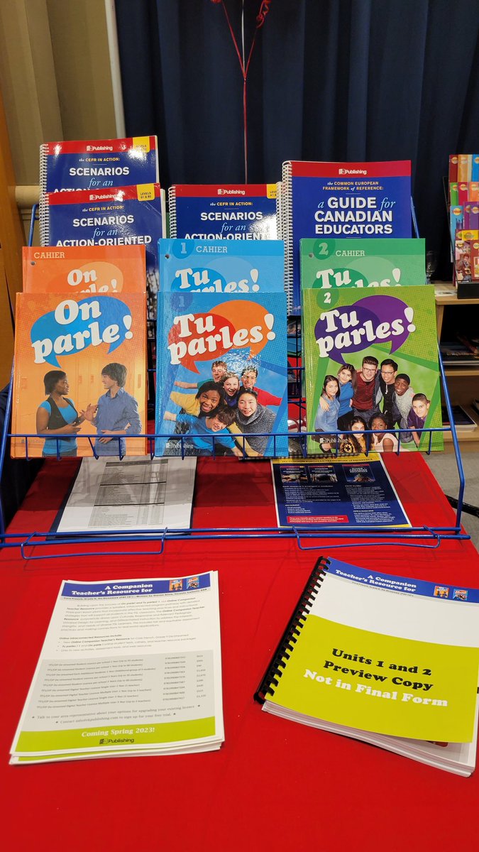 It was a pleasure to speak about RKP's 🆕️ Companion Teacher's Resource for On parle! & Tu parles! 1 #LWB2023 @CASLT_ACPLS @OMLTA Supporting Teachers & Students in De-Streamed Gr 9 Core French 🏫📚 @RKPublishing