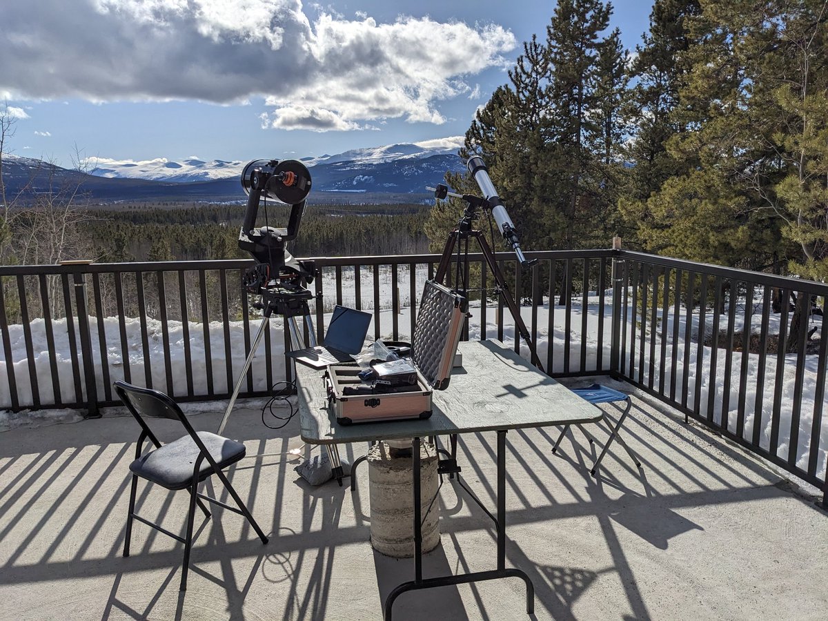 Viewing the sun and the moon.