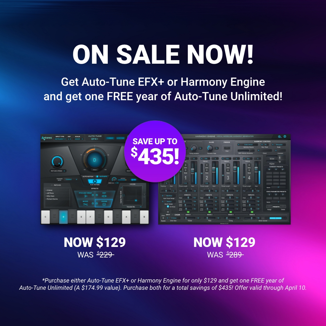 AutoTune® on Twitter "Flash sale! Get AutoTune EFX+ or Harmony