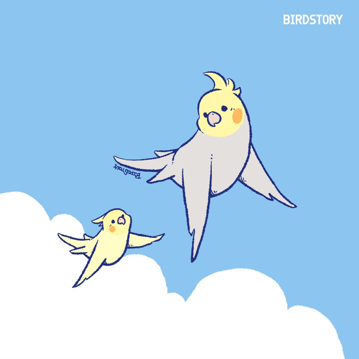 「おはようございます。本日は3月25日、語呂合わせから、散歩にゴーの日とのことです」|BIRDSTORYのイラスト