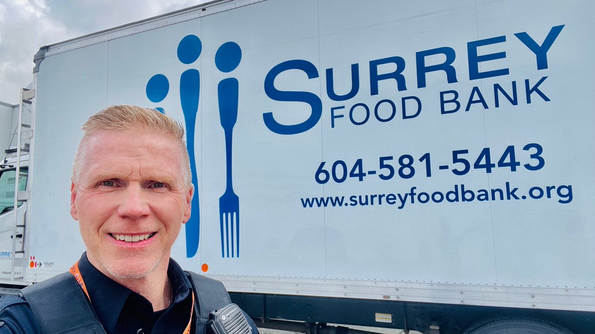 Busy day today, I had the pleasure of touring the Surrey Food Bank and seeing how #SPS can help in the future. #community1st #takecareofeachother #copwhocares