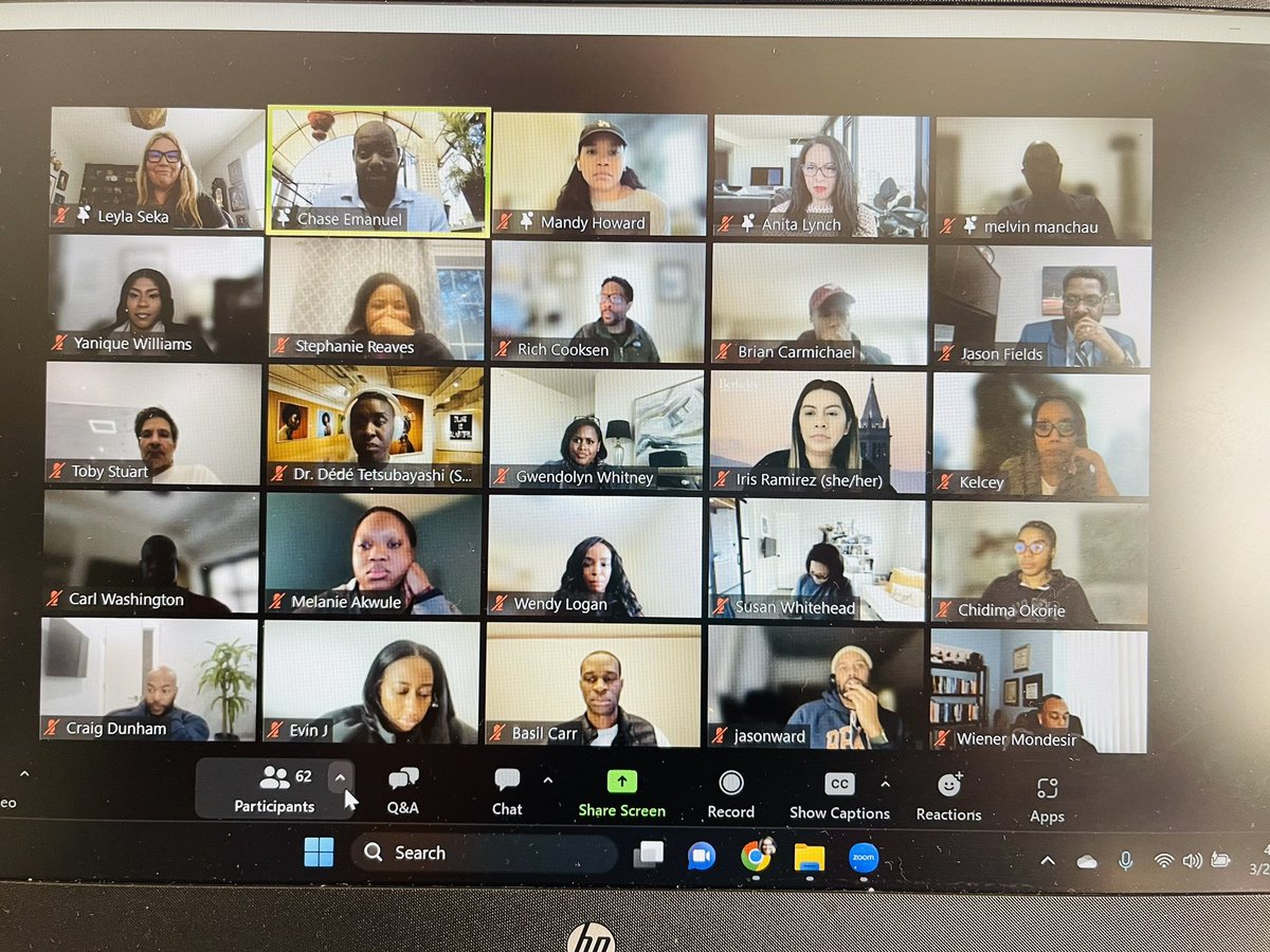 Folks please welcome <a href="/BlckVentureInst/">Black Venture Institute</a> cohort 5 on the scene!  1 of the smartest groups of people I’ve ever met!  Bring it on!