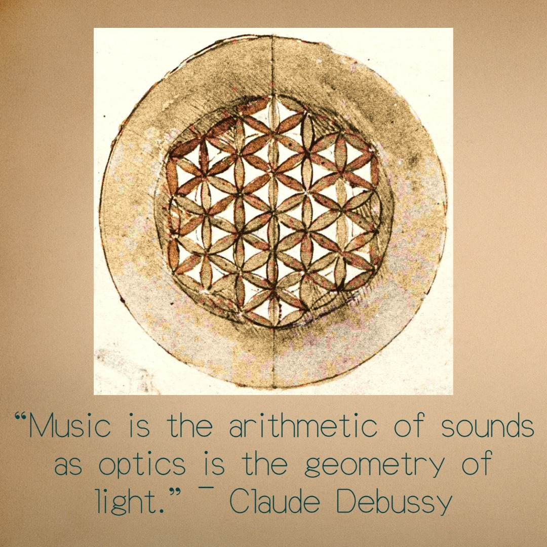 'Let the rhythm of music and the symmetry of geometry intertwine, as we explore the boundless beauty of sound and light ✨🎶 #MusicAndGeometry #Debussy #ArithmeticOfSounds #GeometryOfLight'#RobertEdwardGrant
#MusicAndGeometry
#SumOfNineTheory
#SacredGeometry
#MusicTheory