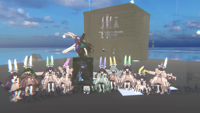 二日目もたくさん人来てくれてありがとう!!!#ウサトピア計画 #Annn試着会 #VRChat 
