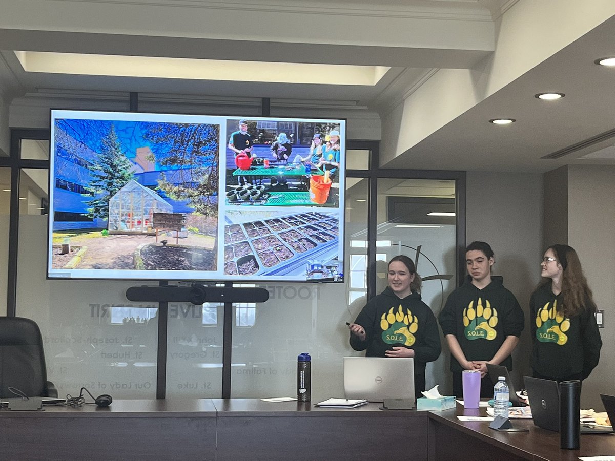 Extremely proud of and grateful for the environmental leadership and stewardship of our SJSH S.O.L.E program students as they provided an outstanding presentation on ECO Schools 🌎 to our Elementary Principals <a href="/npsc_schools/">NPSCDSB</a>
