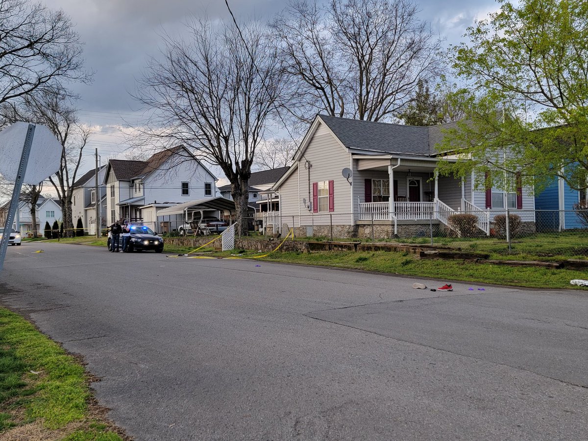 MNPDNashville's tweet photo. A police shooting is under investigation at 54th &amp; Tennessee Avenues. An MNPD Sgt fired on a man suspected of shooting two women in a domestic violence incident minutes earlier. He is also believed to have fired his gun in the presence of the sergeant. https://t.co/JMdoUyP6ES