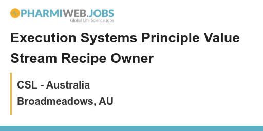 PharmaNews_Jobs's tweet image. Execution Systems Principle Value Stream Recipe Owner - zpr.io/ne25kz7xMmBR

Are you looking for an exciting new role as an Execution Systems Principle Value Stream Recipe Owner? #ExecutionSystems #ValueStream #RecipeOwner #JobAdvert