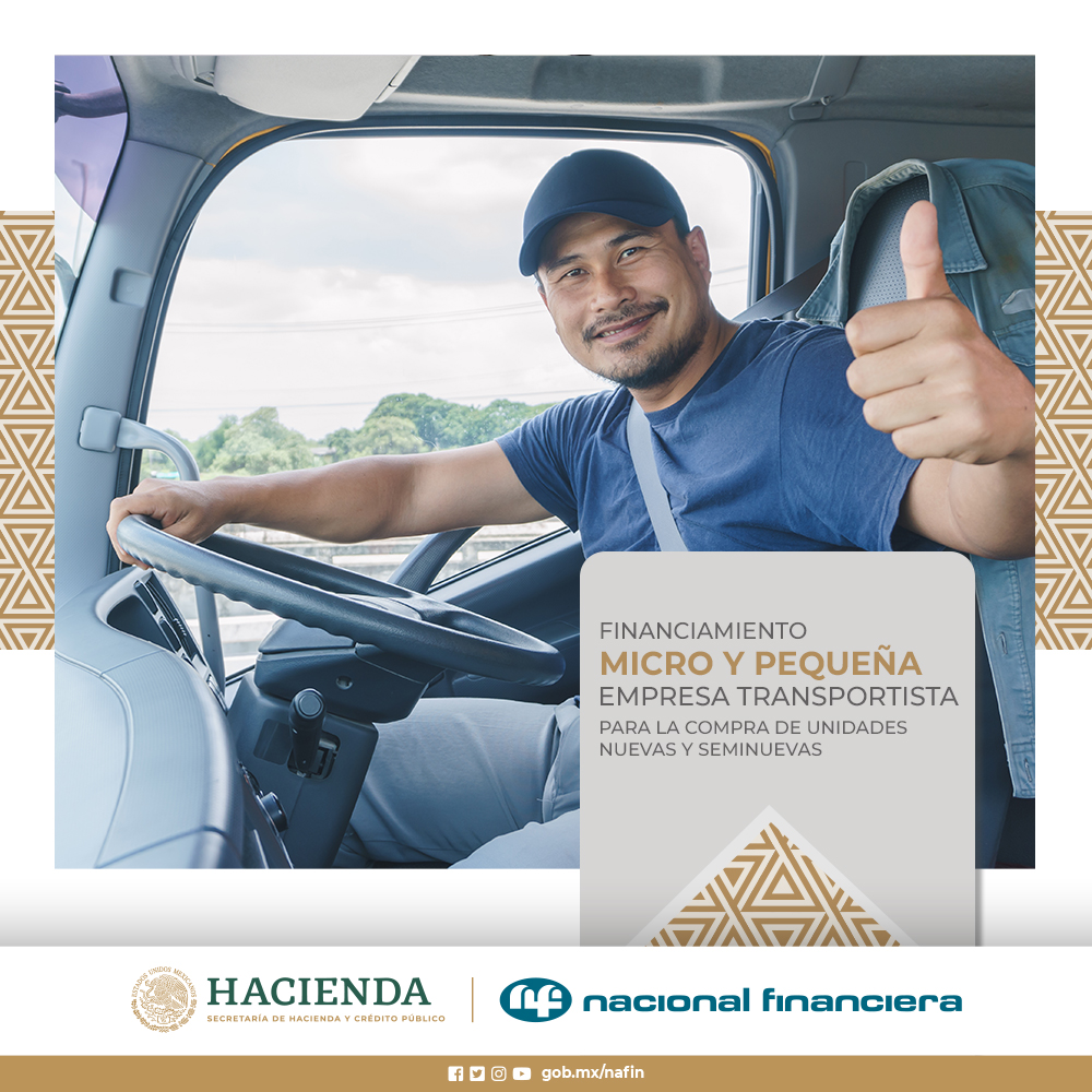 NafinOficial's tweet photo. ¿Tienes una empresa de autotransporte con flota de 1 a 30 unidades con placas o permiso federal de carga, pasaje y turismo?
Con el financiamiento a la #Mypyme transportista puedes comprar unidades nuevas o seminuevas.
Mas información🚛 https://t.co/nwo68a52Lr.
#transporte https://t.co/IMXAh9B7EW
