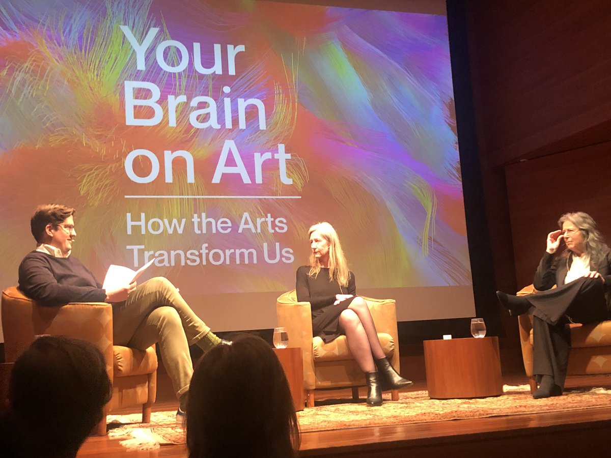 Go out and find this book! @susanmagsamen pulls together neuroscience and art and discusses how our brains need art to live coherently in the world