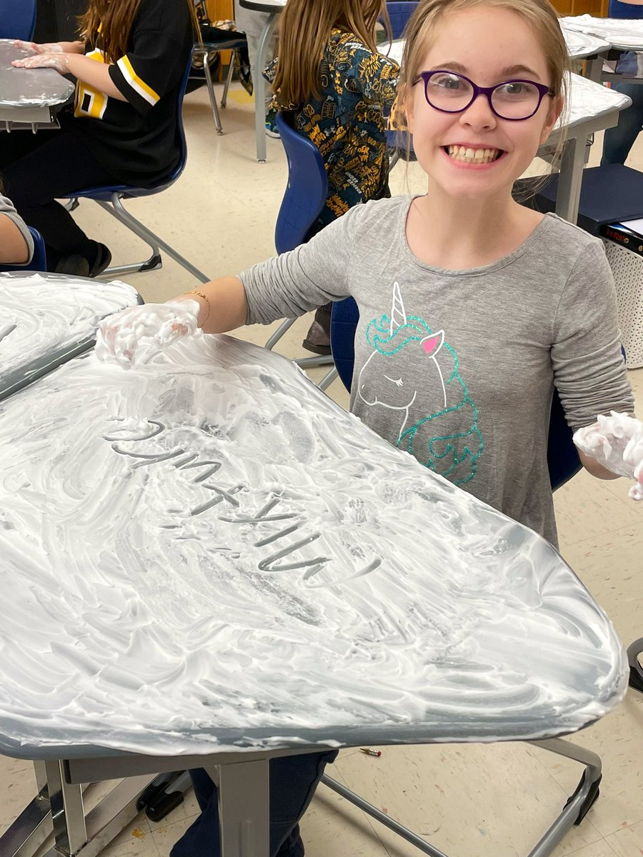 anchorslearning's tweet photo. Fundations is a lot more fun when you get to write in shaving cream!! #phonics #makinglearningfun #whateverittakes #themarlboroughway #thejaworekway #fundations https://t.co/GbUjCz6qBJ