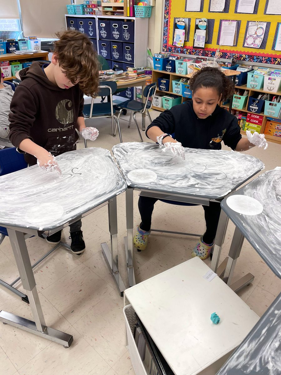 anchorslearning's tweet photo. Fundations is a lot more fun when you get to write in shaving cream!! #phonics #makinglearningfun #whateverittakes #themarlboroughway #thejaworekway #fundations https://t.co/GbUjCz6qBJ