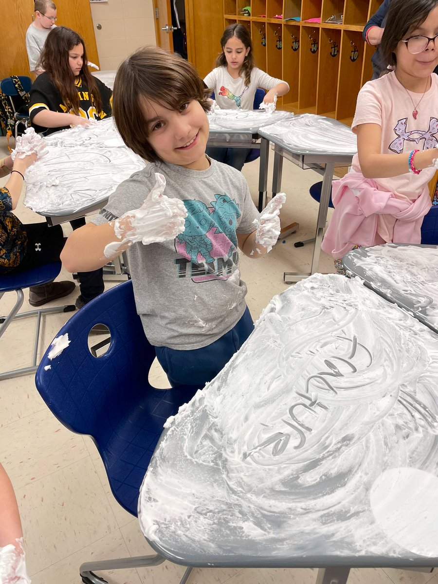 anchorslearning's tweet photo. Fundations is a lot more fun when you get to write in shaving cream!! #phonics #makinglearningfun #whateverittakes #themarlboroughway #thejaworekway #fundations https://t.co/GbUjCz6qBJ