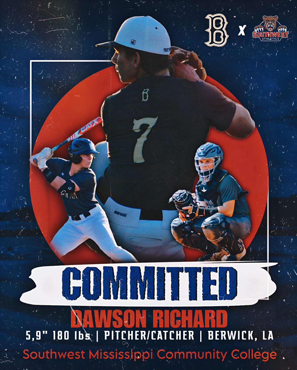 Blessed and excited to announce my commitment to further my athletic and academic career at Southwest Mississippi Community College!! Geaux Bears! <a href="/SMCC_BB/">SMCC Baseball</a> <a href="/UOrganization/">United Baseball Organization</a> <a href="/SethHenry011/">Seth Henry</a> <a href="/JackEdmonson04/">Jack Edmonson</a> <a href="/T_Graham16/">Tyler Graham</a>