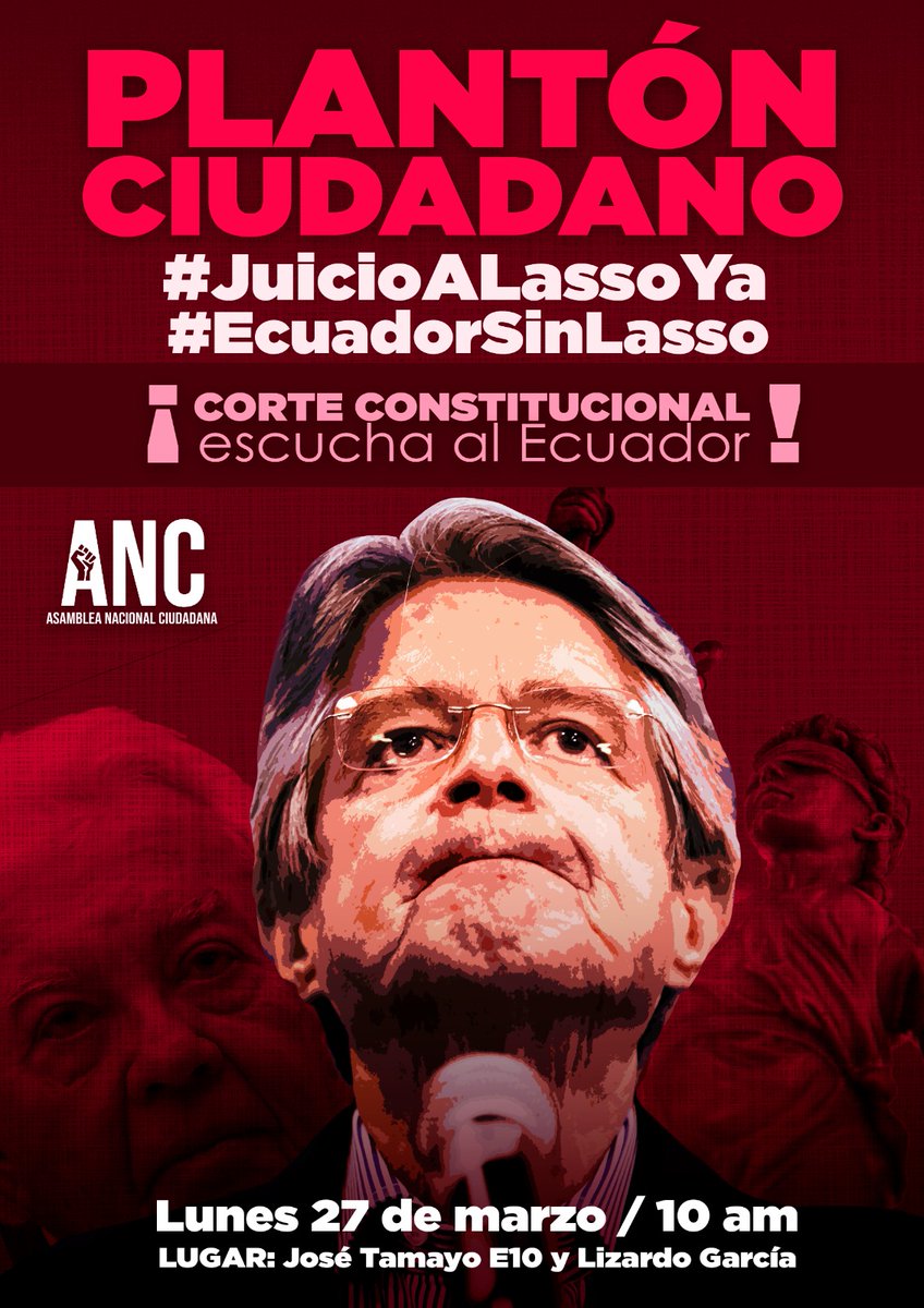 La Corte Constitucional debe entender que Ecuador necesita cambiar de camino.

¡El pueblo estará atento!

#LassoEsCorrupción