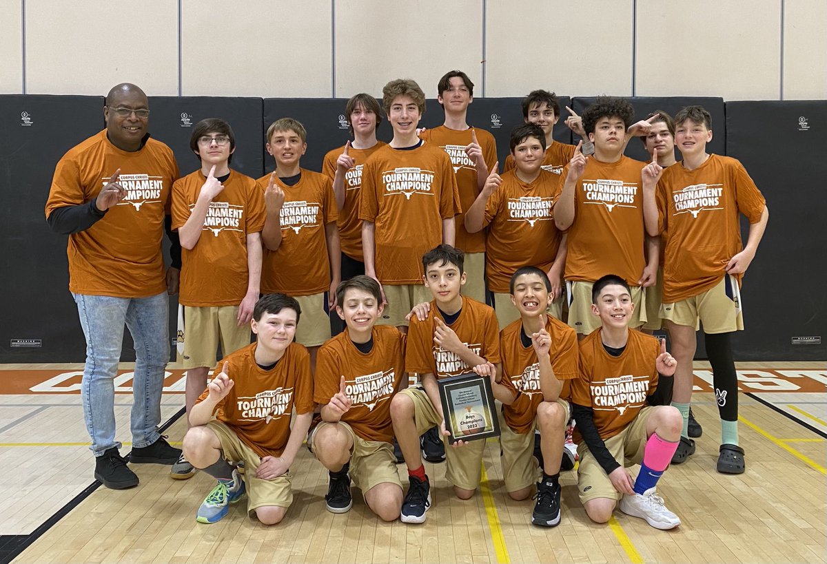 Congrats ⁦@SHOJ_HCDSB⁩ boys 🏀.  Corpus Christi tournament champs. Great way to end the season. Great job boys. #GoPride