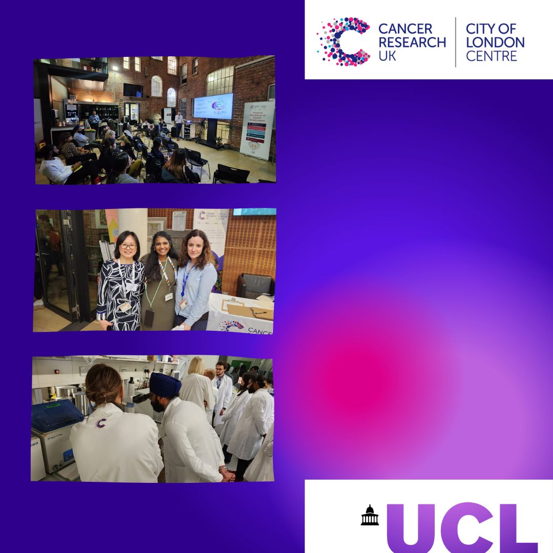 Opening patient evening <a href="/uclcancer/">UCL Cancer Institute</a>, supported by 
<a href="/CRUKCOLcentre/">CRUKCOLcentre</a>. Loads of enthusiastic volunteers   from @Marcrmansour, <a href="/christophertape/">Chris Tape</a> @Parrinello_Lab, <a href="/QuezadaLab/">Quezada Lab</a>, Sibylle Mittnacht and more labs made it possible, may this be the beginning of a new PPIE movement <a href="/uclcancer/">UCL Cancer Institute</a>?