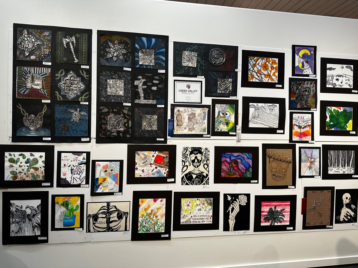Awesome artwork at the LISD Middle School Art Show at the MCL Grand!
