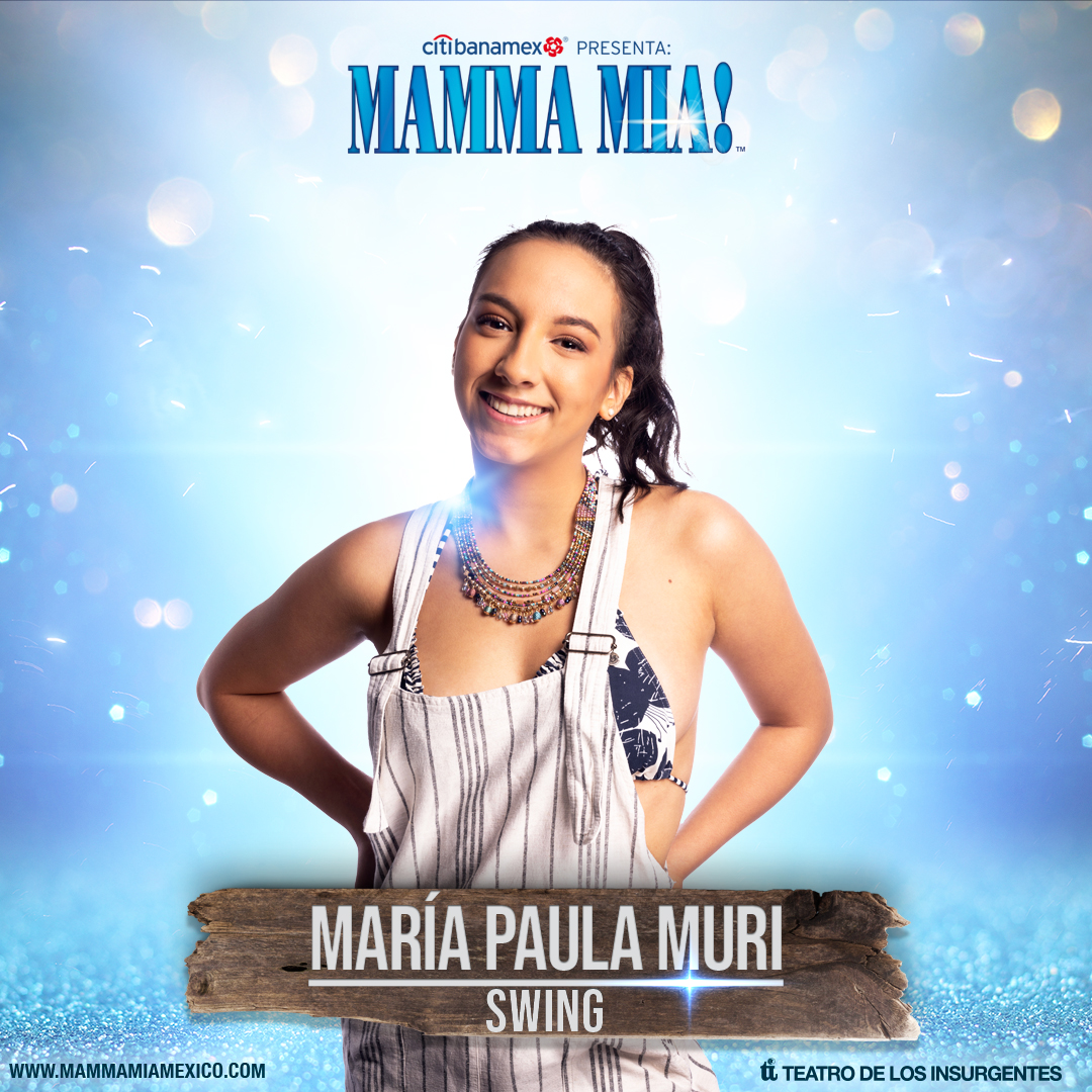 ⭐️María Paula Muri⭐️ Disfruta de María Paula y todo el equipo de swing en la mejor fiesta del año.

#MammaMia #MammaMiaElMusical #TuTeatroDeLosInsurgentes #Musical #Teatro #México #Broadway