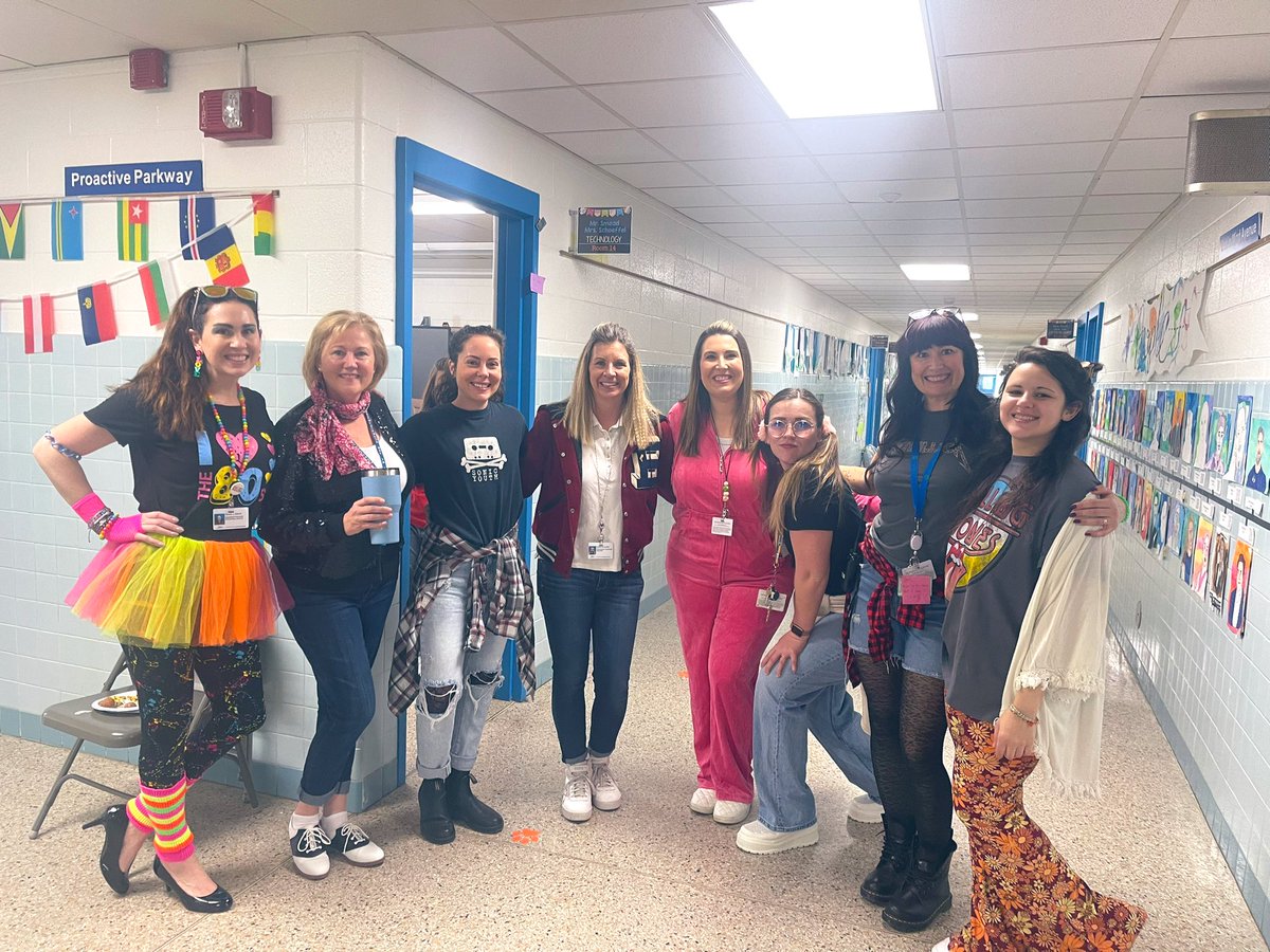 <a href="/kingston_vb/">VBKingston</a> <a href="/KingstonVBCPS/">Grant Baker</a> <a href="/enye001/">Erin Nye</a> Grabbed a quick 📸 running to greet our kiddos this morning 😎 So many great outfits today, just bummed I didn’t snap more pictures! Decades day is always a hit! #scaspiritday #keepingupwithkingston @NicoleMBemis <a href="/enye001/">Erin Nye</a> <a href="/CatieHennessey/">Catie Hennessey</a> <a href="/CarlyWhiddenArt/">Carly Whidden</a> <a href="/KingstonGRT/">Teresa Davis</a> <a href="/KeriKenison/">Keri Schoeffel</a>