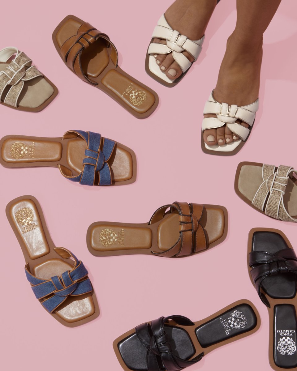 VinceCamuto's tweet photo. STYLE ๐ STEALS ๐. Shop under $99 sandals now.
#vincecamuto #springsandals https://t.co/eAtpXSVBYN