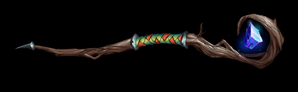 RaaviDaro's tweet photo. Picture of a staff for my college. And amazing @SyLeyaN  made a gorgeous 3D model from this art :D
#art #commissionsopen #Fantasy https://t.co/O7K88zHcJx
