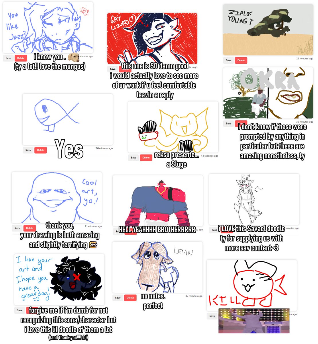 some choice picks
ty for all the kind words btw! many nice messages and small fishes 