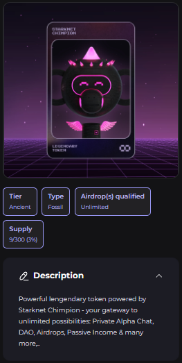 Starknet Chimpion | SOLD OUT tweet media