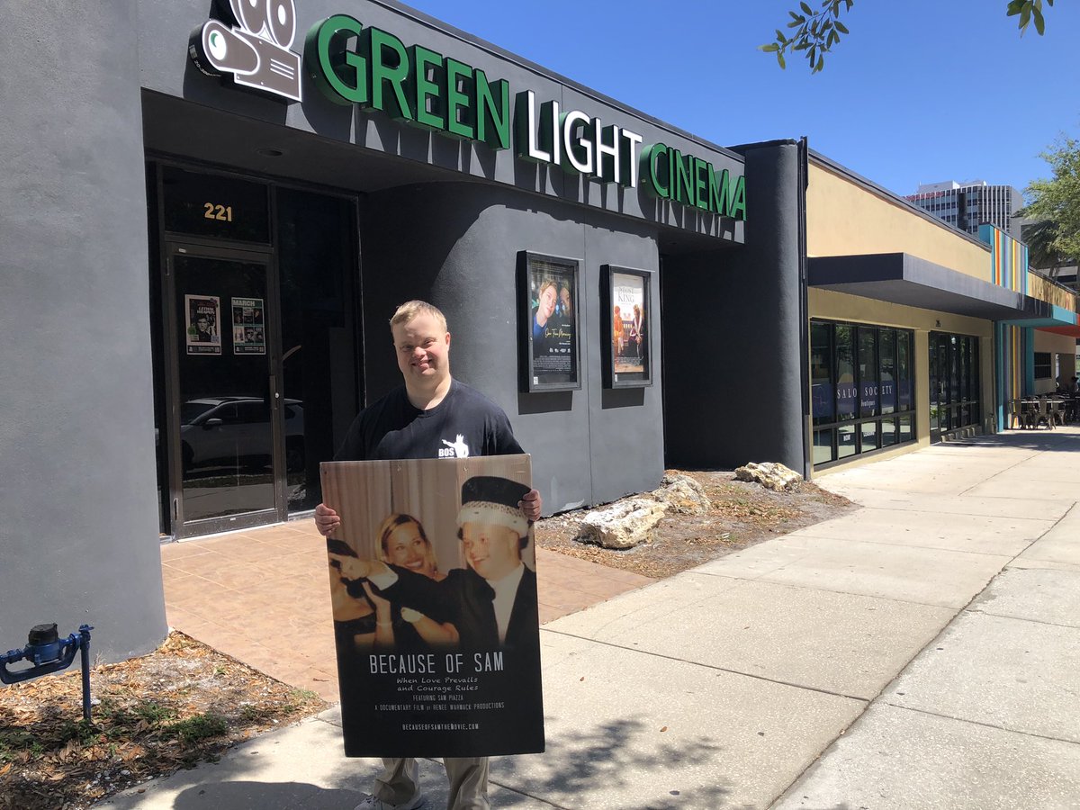 .<a href="/StPeteFL/">St. Petersburg, FL</a> Thank you for sponsoring &amp; showing up for the  <a href="/BOSTheMovie/">Because of Sam - The Movie</a> #BecauseofSam screening at #GreenLightCinema We loved sharing the film &amp; mtg you all. #BecauseofSam #Inclusion #TampaIndieFilm #PDQ #IDD #WorldDownSyndromeDay