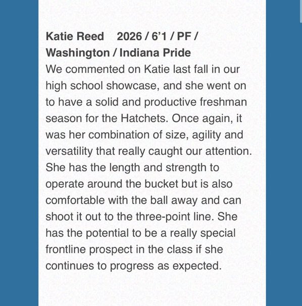WashHatchetsWBB's tweet photo. Hey! We know her 👇! No ceiling for @katiereed1925 🖤🏀💛. https://t.co/og6Aq8FwF9