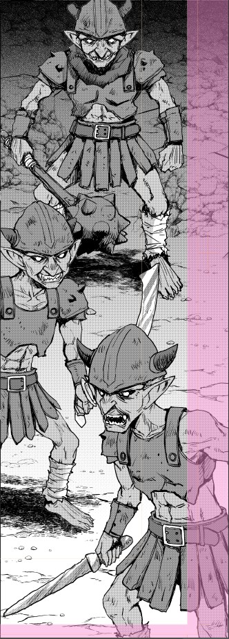 本日のゴブ。ちょっと練度の高そうな連中。 