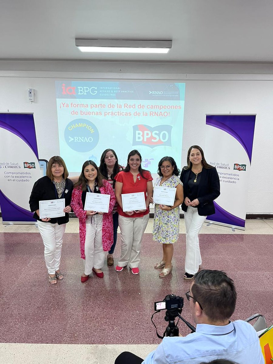 Nuestras líderes de guías clinicas. Enfermeras maravillosas y comprometidas que han asumido esta noble misión de dirigir la implementación de las guías RNAO.
#BPSO