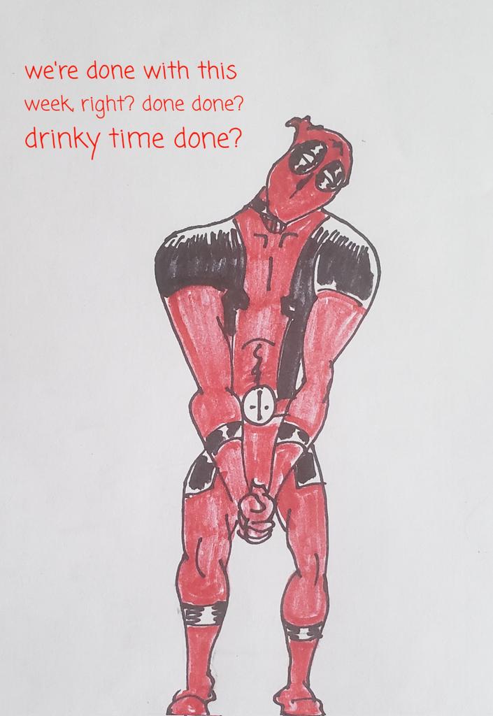 NBG55's tweet image. We&apos;re done with this week, right? done done? drinky time done? #dailydeadpool #deadpool #workweekdone #weekend #drinkytime #796
instagram.com/p/CqMT342Ohjb/…