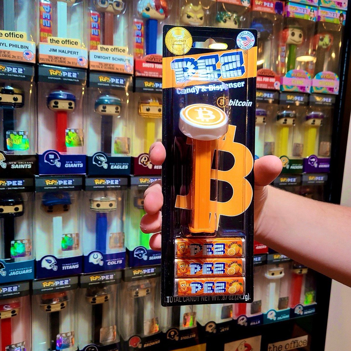 BitCoin PEZ? Since when was this a thing 😜 these are now in the wild, but  at what cost ~ thanks @PezSundae ~ #PEZ