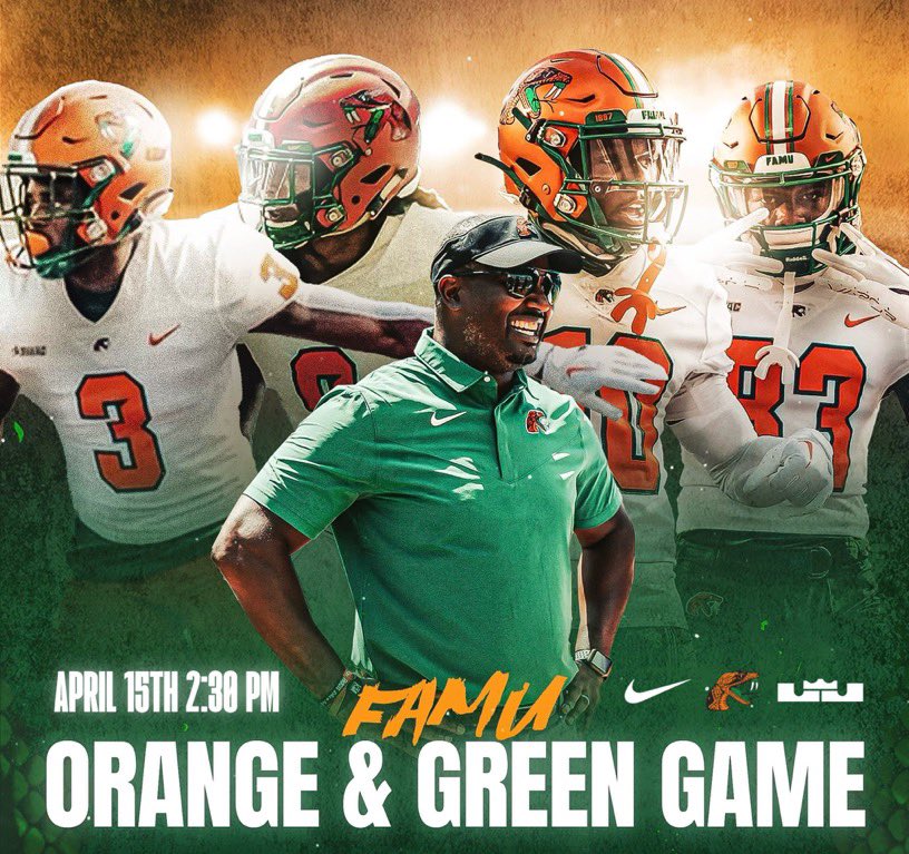 I will be attending the FAMU Junior day visit on April 15th!!💚🧡🐍  @MrEliDubble @Coach2Bless #recruitlincoln