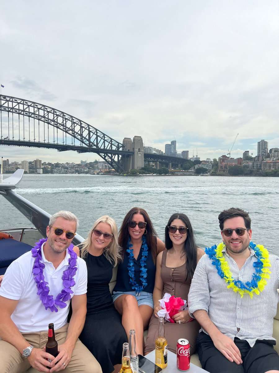Team Day out on #Sydney harbour