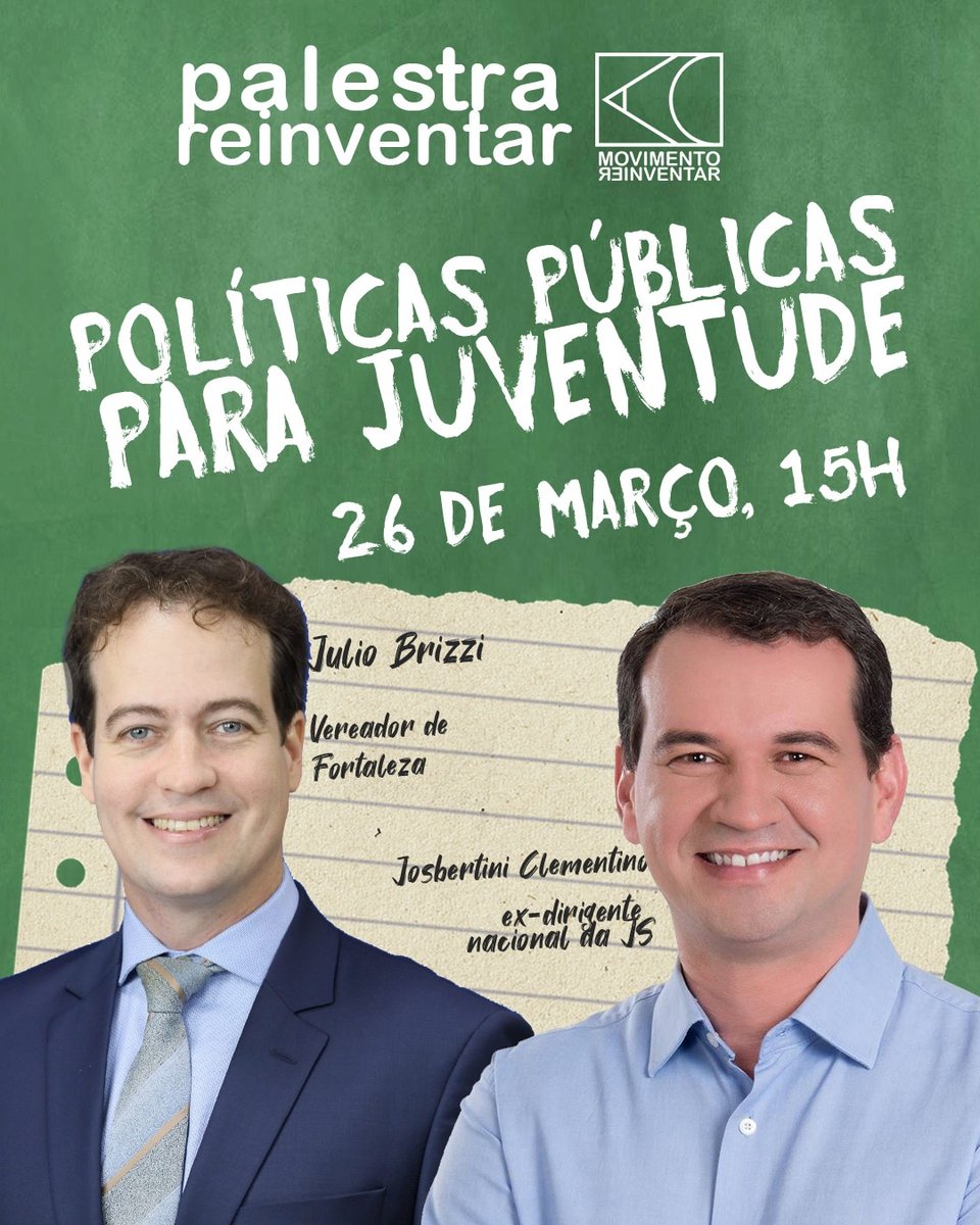 jspdtma's tweet photo. Vem aí o 2º Seminário do Movimento Reinventar de Construção de Tese para o Congresso da @uneoficial! No dia 26, às 15h, vamos ter um bate-papo sobre políticas públicas de juventude. Não fique de fora desse debate massa! 💪🏼
#MovimentoReinventar #ConstruçãoDeTese #Juventude https://t.co/ojkMditBIt