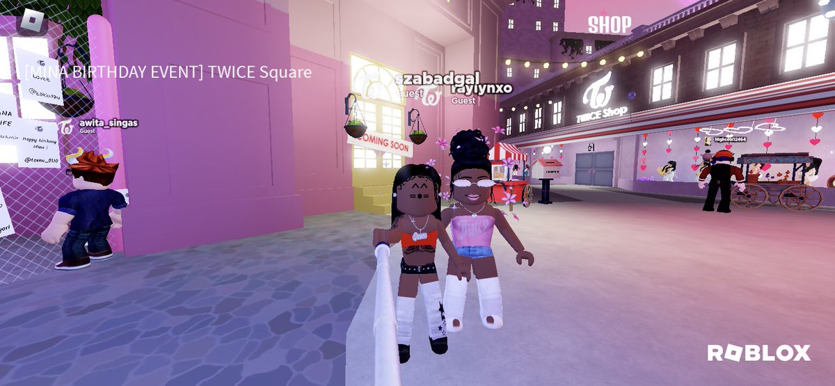 szaivy's tweet image. ate mina’s roblox event up @JYPETWICE
#TWICEonRoblox