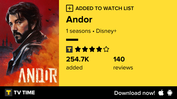 mandiiize's tweet image. I've just started following Andor tvtime.com/r/2L0c6 #tvtime