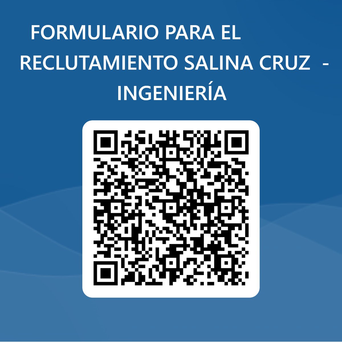 ICAFluorOficial's tweet image. ICA Fluor busca tu talento. #IngenieríaElectrónica #SistemasDeControl Exp 9 años min.  Inglés intermedio Vivir en #SalinaCruz Ver imagen Aplicar con código QR

 #ConstruimosConValores #ReclutamientoSeguro  #OportunidadLaboral
#Equidad #NoDiscriminación
