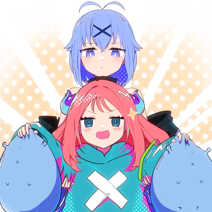 この前プル子描いてくれたのた丸さん()のとこの子描きました 