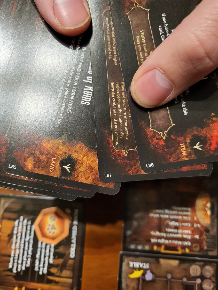 ServekGeartooth's tweet photo. @AvalonHill We are missing card L86 in our set for Betrayal Legacy game in the Otherworlds deck. Seems to be the only thing missing (just double checked numbers) can we get a pdf of this deck to make some proxies for our next session? :) https://t.co/bLgiJdRL5a