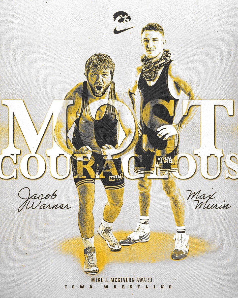 𝐌𝐨𝐬𝐭 𝐂𝐨𝐮𝐫𝐚𝐠𝐞𝐨𝐮𝐬 𝐀𝐰𝐚𝐫𝐝 | <a href="/j_warner156/">Jacob Warner</a> &amp; <a href="/mad_max814/">Max Murin</a> 

#Hawkeyes

➡ bit.ly/3LPL1Hl