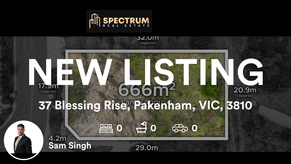 📍 37 Blessing Rise, Pakenham, VIC, 3810

My latest listing on RateMyAgent.

rma.reviews/9w5aK4Rj687l

...
#ratemyagent #realestate #Spectrum_Real_Estate