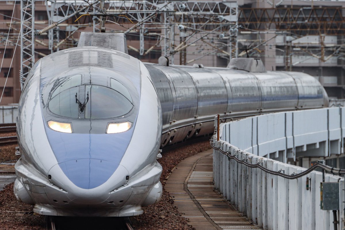 2023.3.25 こだま840号 500系V9編成 岡山駅にて 乗り換え時間の合間に