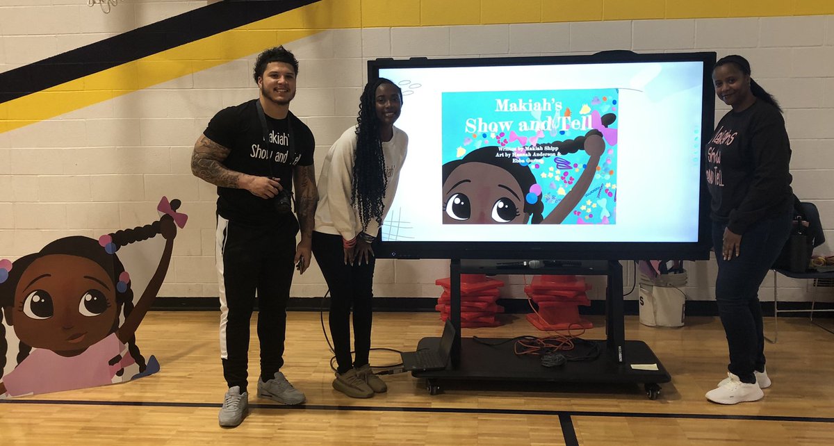 Our first Reading Festival since 2019! We loved having Makiah Shipp visit to kick our morning off and share her book, Mikiah’s Show and Tell. Thank you Makiah, Blake and Mrs. Shipp! #PRPride <a href="/Kenyatta2Hughes/">Kenyatta</a>
