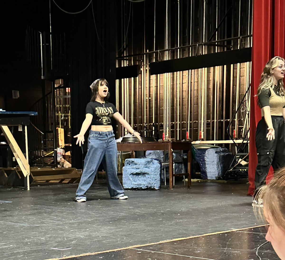 StaggMusical's tweet image. The fish of #BikiniBottom would like to wish everyone a 'Happy Spring Break'. #stagghs #d230proud