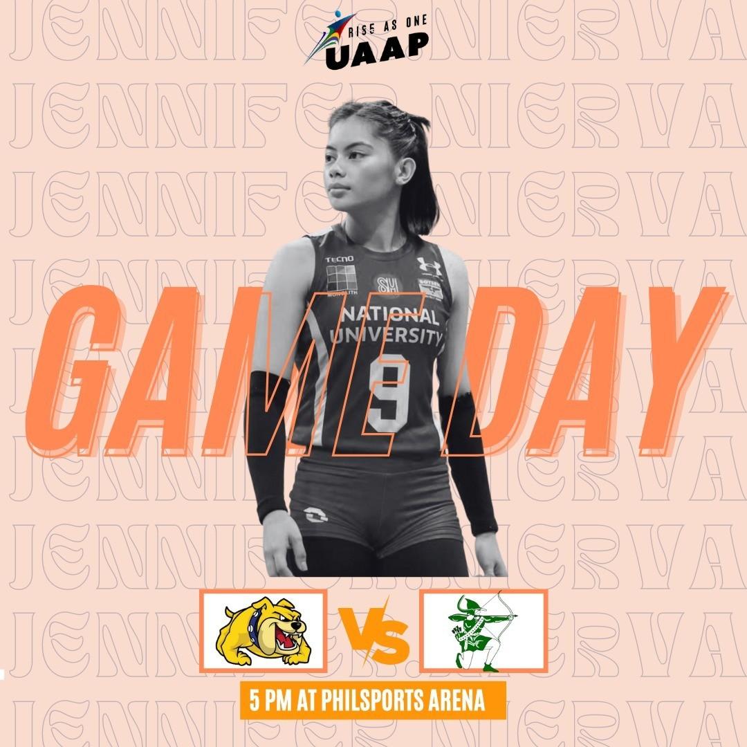 NIERVAliantsOFC's tweet photo. WILL THE HOUNDS BE FINALLY UNLEASHED?

Entering round 2 with a fresh start!
Let's do this @JenniferNierva  and NUWVT 🐶

GO NATIONAL U 💛💙

#jennierva #jennifernierva #nuwvt #ladybulldogs #niervaliants #nierva #uaapvolleyball #uaapseason85 #phvolleyball https://t.co/V7mlLK6KeB